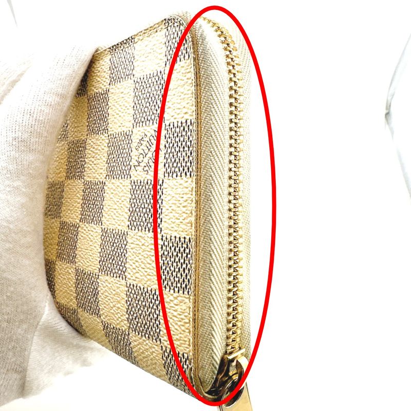 Louis Vuitton N60012 Damier Azure Round Zipper Long Wallet Zippy Organizer Long