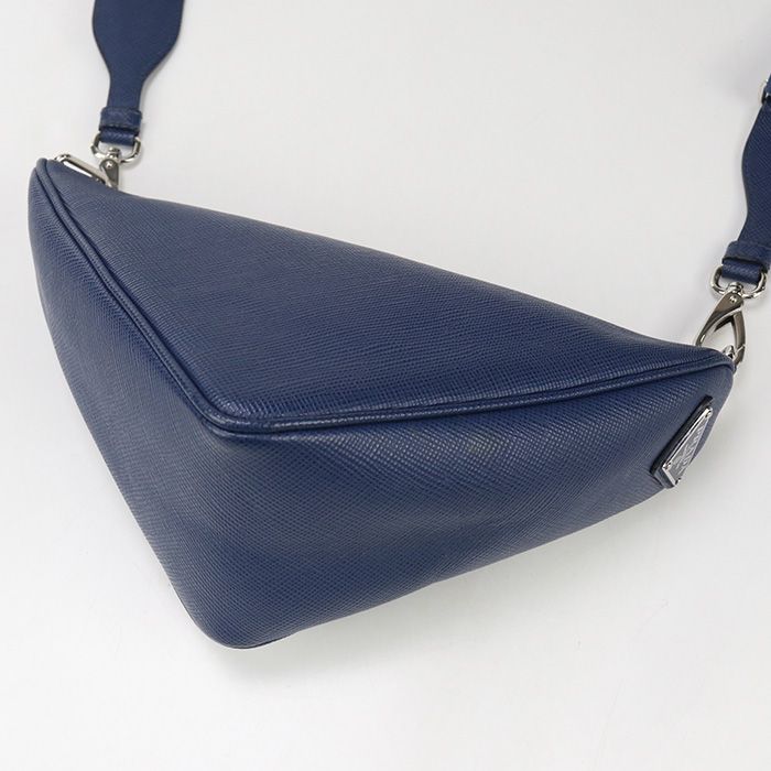 Prada Triangle 2vh155 Crossbody Shoulder Bag Leather Men's