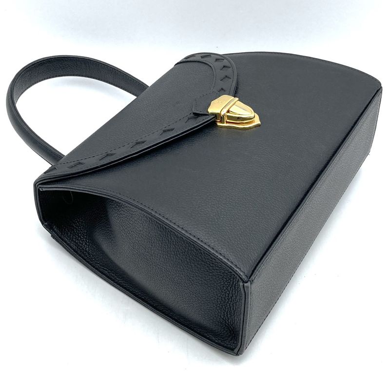 YVES Saint Laurent Yves Saint Laurent 2way Handbag Shoulder Bag Black Leather