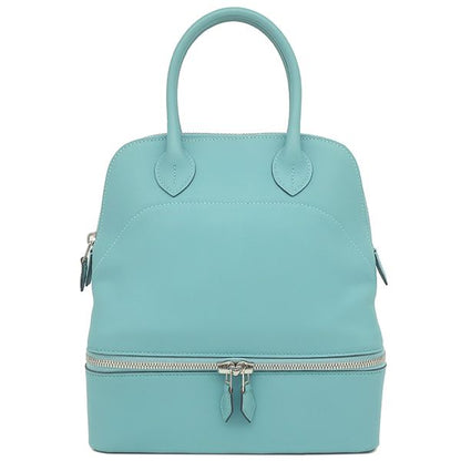 Hermes Handbag Bolide Scles Swift Blue Atoll Silver Hardware Light Blue X