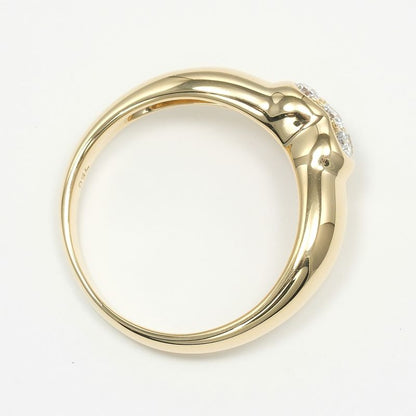 Tiffany & Co Pave Heart 18K Yellow Gold And Diamonds #13 Ladies 3.8g Ring