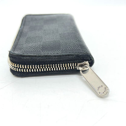Louis Vuitton Coin Case Graphite Zippy Coin Purse N63076 Damier Graphite Canvas