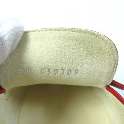 CHANEL G30708 Round Toe Patent Leather Loafers With Coco Mark Hardware Red