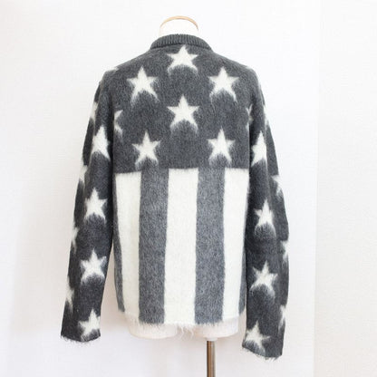 Louis Vuitton American Flag Mohair Knit Sweater - Gray X White Rm192