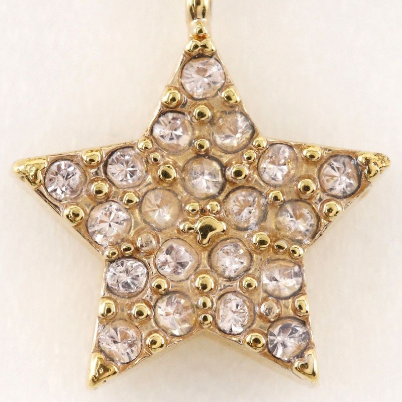 [dior] Christian Dior Star Gold Plated And Rhinestone #11 Ladies 2.6g Ring