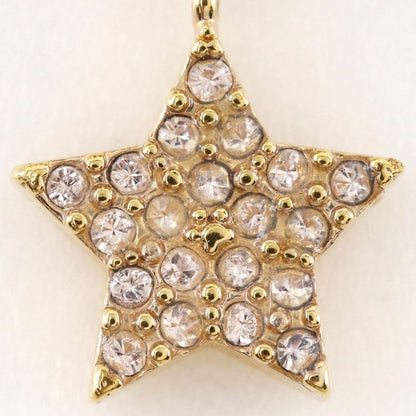 [dior] Christian Dior Star Gold Plated And Rhinestone #11 Ladies 2.6g Ring