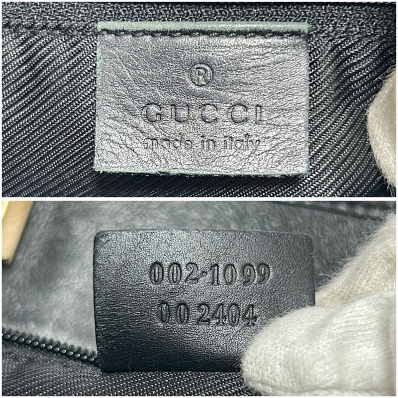 Gucci Mini Tote Bag GG Canvas Shoulder GG Pattern Black 21099