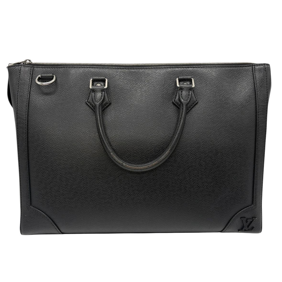 Louis Vuitton Slim Briefcase Taiga M30810 LV Handbag Shoulder Business Bag