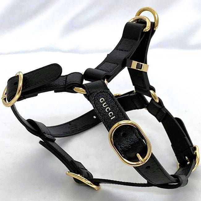 Gucci Harness Black Interlocking 692963 Never Used