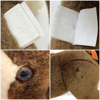 Hermes Plush Ermie PM Brown White