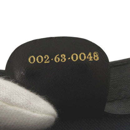 Gucci Old Gucci Sherry Line Micro GG 002-63-0048 PVC Black Tote Bag Black 0769