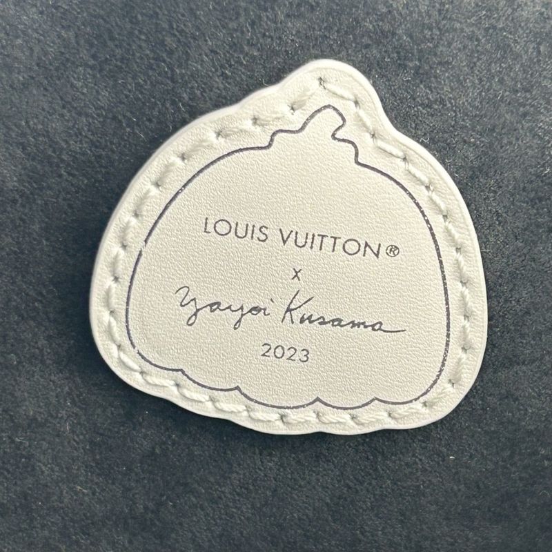 Louis Vuitton Tote Bag Women LV X YK On The Go MM Yayoi Kusama Shoulder On The