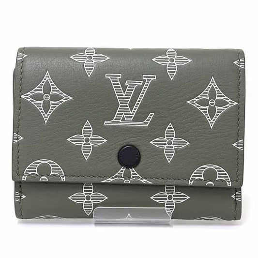 Louis Vuitton Victor Wallet Trifold Wallet Monogram Shadow M13216 Olive Green S
