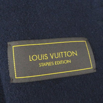 Louis Vuitton 20AW Wool Lined Giant Monogram Double Face Chester Coat Navy 52