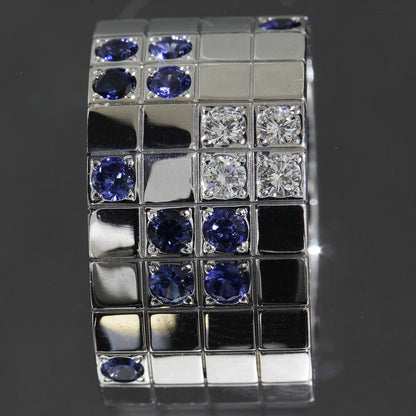 Cartier Payette Diamond Ring No 15.5 18K White Gold Box And Paper E1910