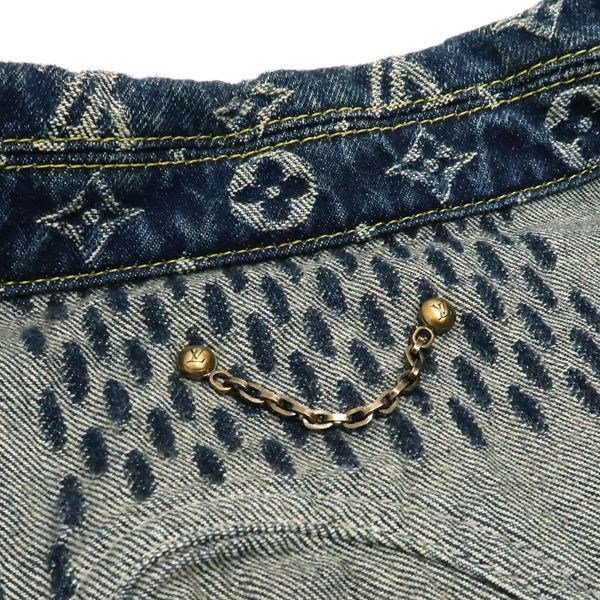 Louis Vuitton × NIGO Denim Jacket Hja10wuzc Giant Damier Waves Monogram #48