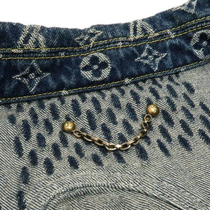 Louis Vuitton × NIGO Denim Jacket Hja10wuzc Giant Damier Waves Monogram #48