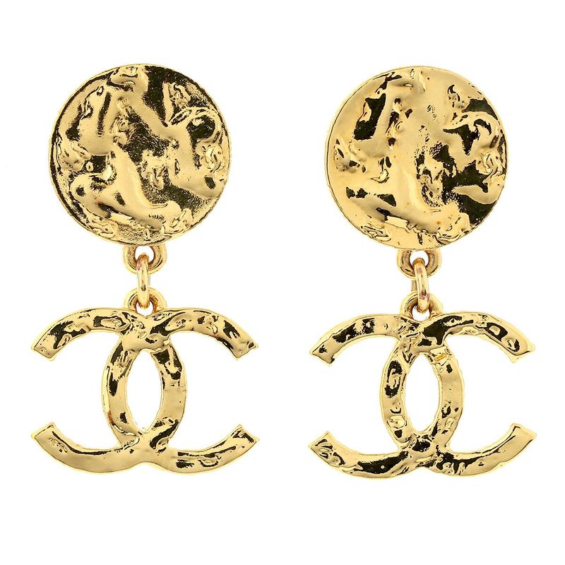 Chanel Earrings Drop Earrings Gold