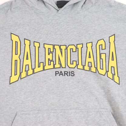 Balenciaga 24AW 807999 Boxing Lined Hoodie 100% Cotton Crack Logo Pullover