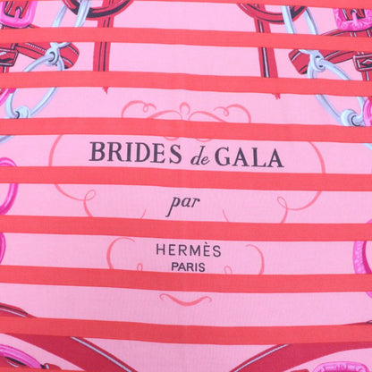 Hermes Brides De GALA Brides De Gala Ceremonial Maitre D' 100% Silk Scarf Red