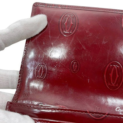 Cartier Folding Long Wallet Bordeaux Happy Birthday L3000722