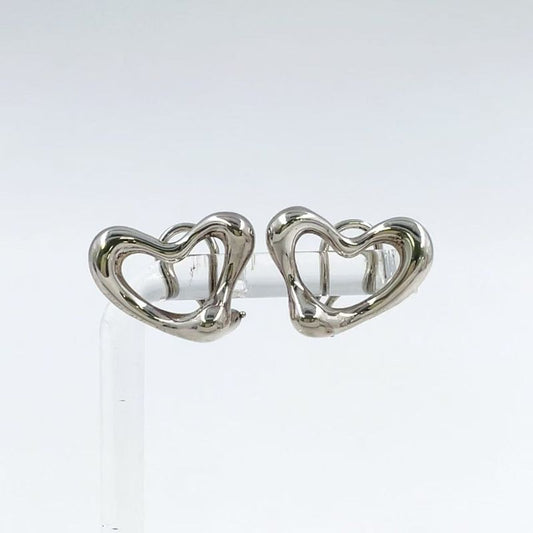 Tiffany & Co Open Heart Sv925 Silver Earrings