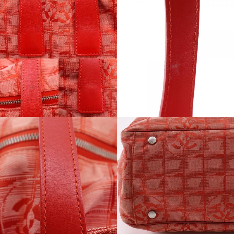 Chanel Tote TGM New Travel Line A15826 Nylon Canvas Red Ladies Tote Bag