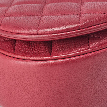 Chanel Shoulder Bag Tote Bag Matelasse Full Flap Chain Shoulder Caviar Skin Red