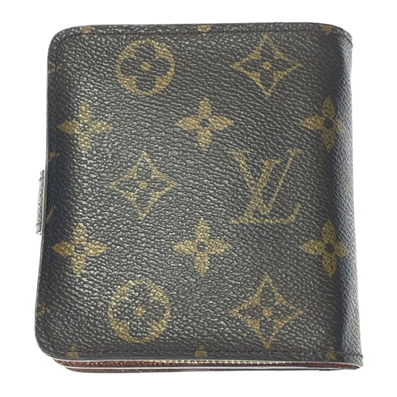 Louis Vuitton M61667 Monogram PVC Compact Zip Bifold Wallet Brown 329959