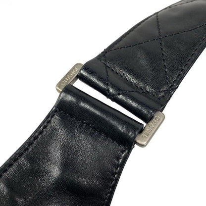 Chanel Shoulder Bag Jacket Black Silver Hardware / Coco Mark / Matelasse