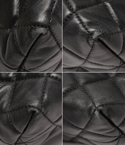 Chanel Chain Tote Bag Lambskin Silver Hardware Women's Chanel