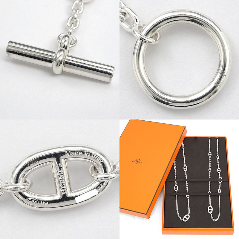 Hermes Necklace Chaine D'ancre Farande 160 Ag925 SV Silver - Jewelry -