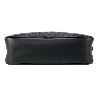 Gucci Shoulder Bag GG Marmont Quilted Small Shoulder Bag 447632 Black Chain