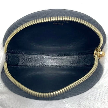 Celine Coin Case Black Triomphe 10d22bq3.38no Excellent Condition