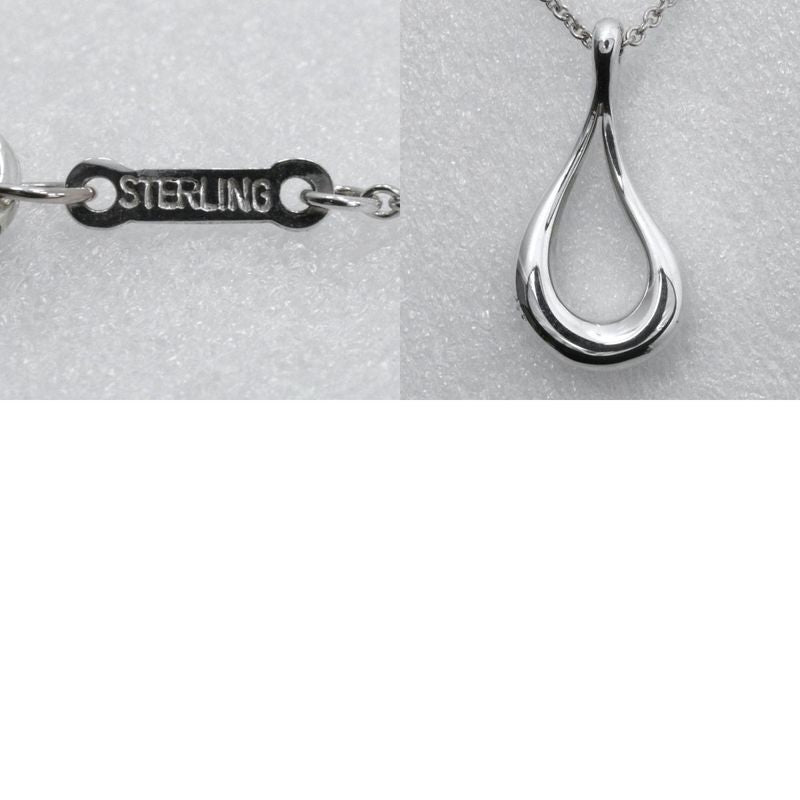 Tiffany & Co Open Teardrop Elsa Peretti 925 Silver Ladies 2.7g Necklace