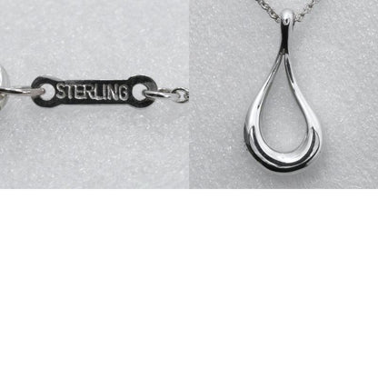Tiffany & Co Open Teardrop Elsa Peretti 925 Silver Ladies 2.7g Necklace