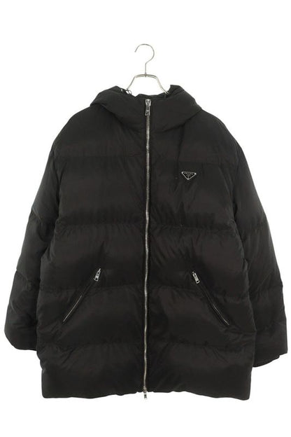 Prada Sgh073 Triangle Logo Plate Down Jacket Men's M
