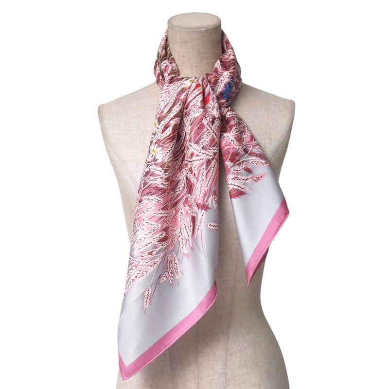 Hermes Lapins DANS UN Champ DE Scarf Carré 90 Flowers Rabbit All Silk Shawl