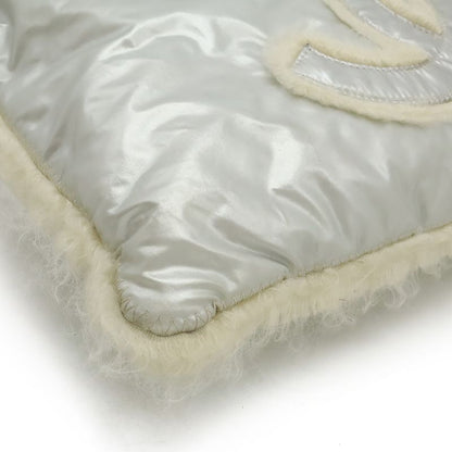 Chanel Coco Mark Fur Drawstring Chain Shoulder Bag Shoulder Nylon Fur Metallic