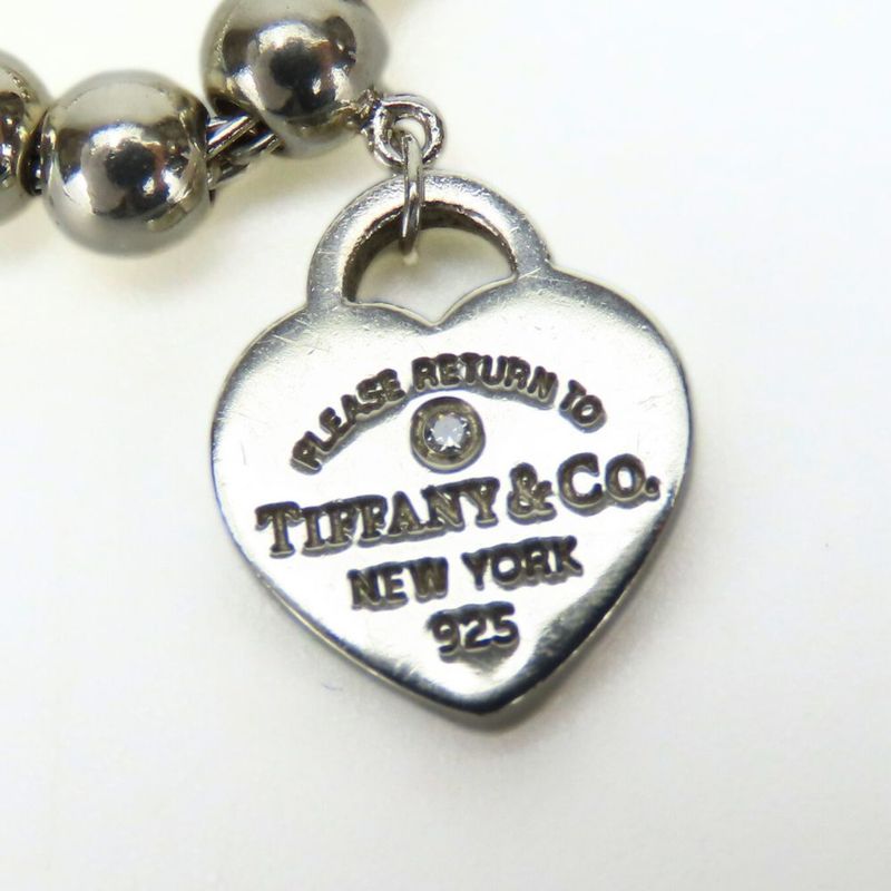 Tiffany & Co Bracelet Return To Silver 925 Diamond Approx 6.0g Silver Tiffany &
