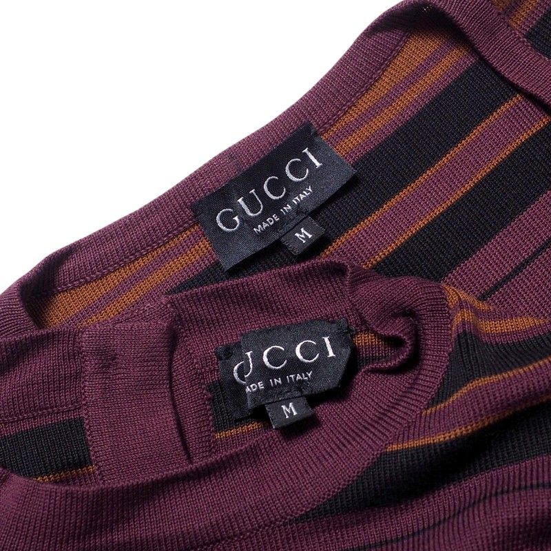 Gucci Ensemble Size M Knit Short Length Cardigan Short Sleeve Sweater Tops