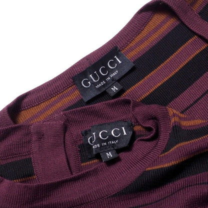 Gucci Ensemble Size M Knit Short Length Cardigan Short Sleeve Sweater Tops