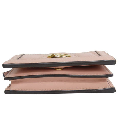 Polar Gucci Bifold Wallet 723786 Ggmatelasse Leather Pink Gold Hardware Small