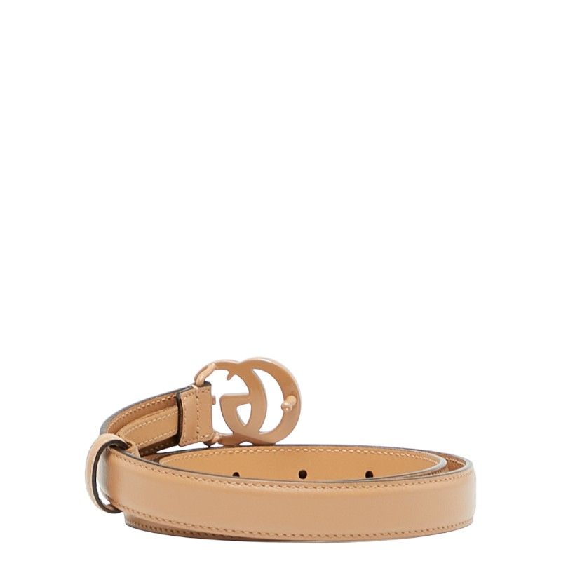 Gucci GG Marmont Belt Size: 70/28 409417 Beige Leather Women's Gucci