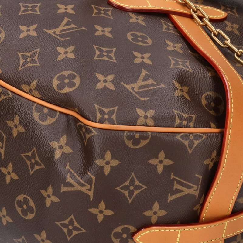 Louis Vuitton M44750 Soft Hat Trunk Monogram Leather Handbag Men's