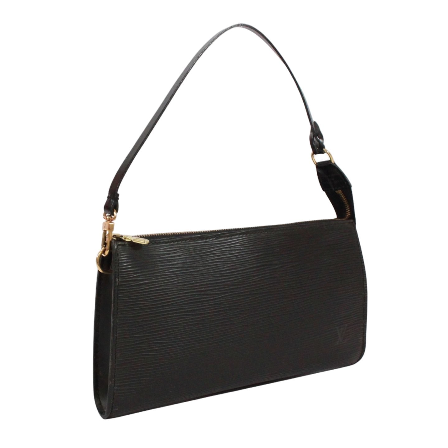 Louis Vuitton Pochette Epi Noir Leather Black Handbag — view 2