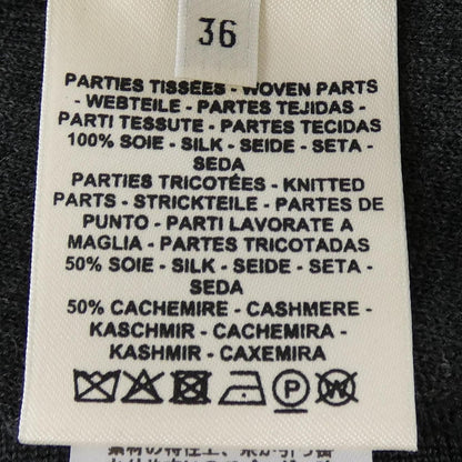 Hermes Clil Clac a Pois Twill Lane Dress Gray Black — view 3