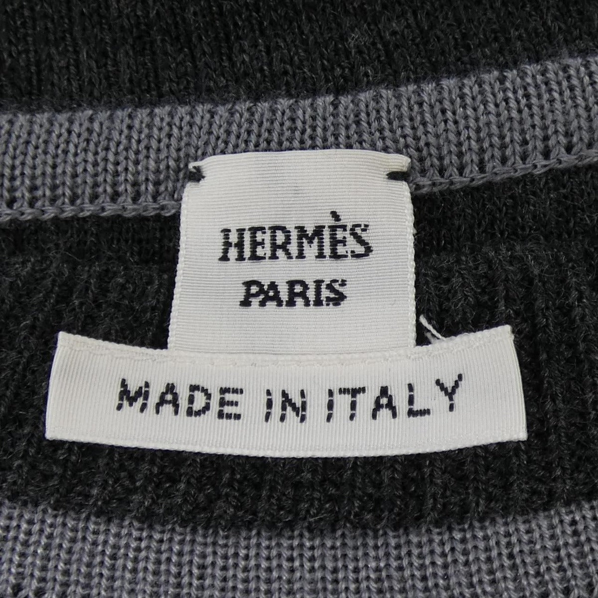 Hermes Clil Clac a Pois Twill Lane Dress Gray Black — view 5