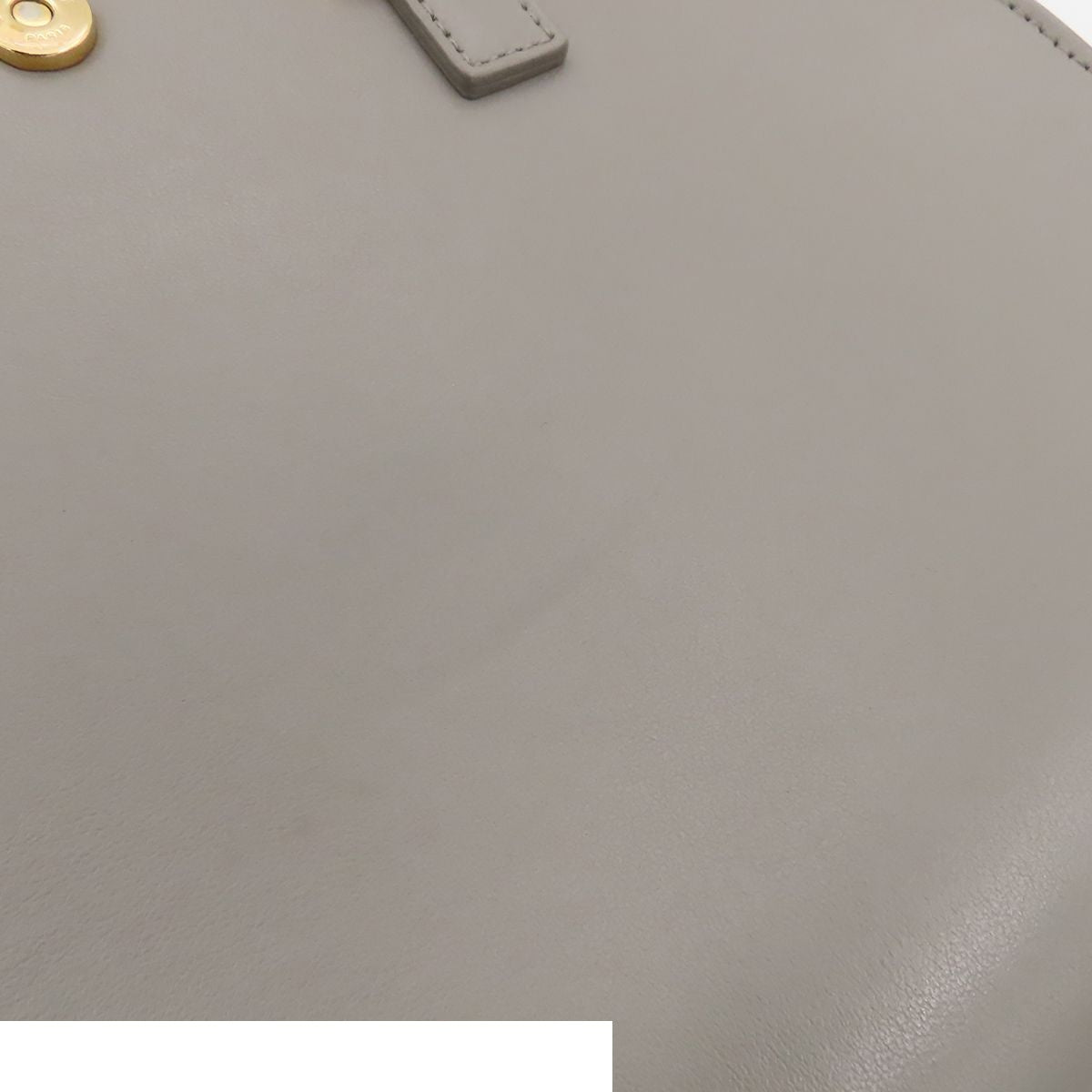 Saint Laurent Baby Cabas 2-Way YSL Logo Shoulder Bag Gray Leather — view 6