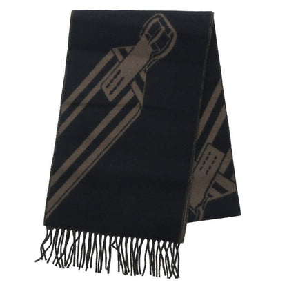 Hermes T Zigzag Sangle Cashmere Muffler Scarf